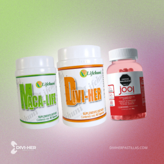 Combo DIVI HER MACA LIFE GOMAS VINAGRE FLOR JAMAICA